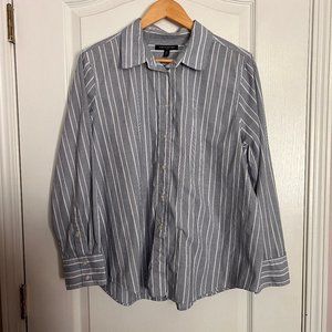 Banana Republic Factory Classic Cotton Striped Shirt